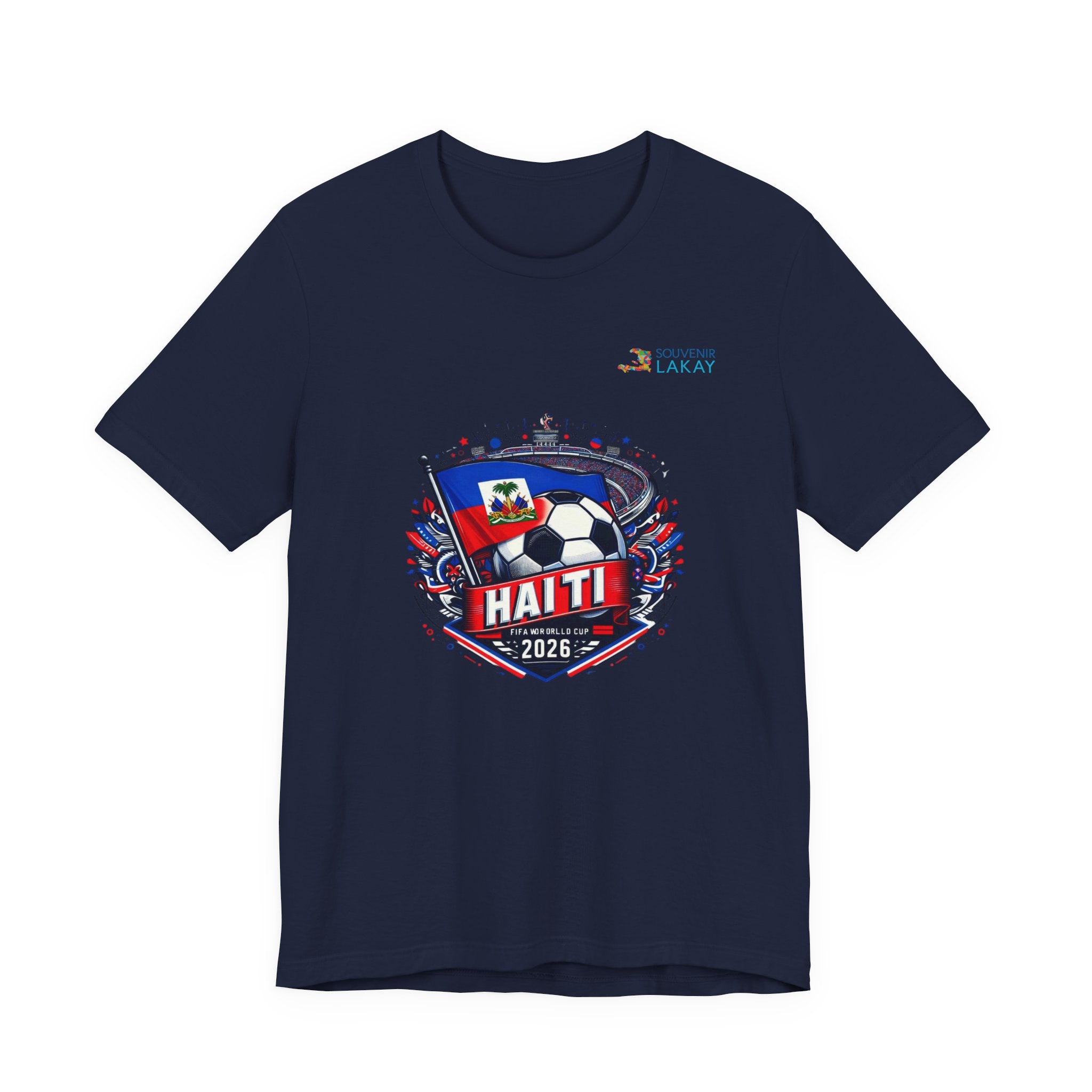Haiti 2026 Soccer Crest T-Shirt – Team Flag Football Tee Jersey