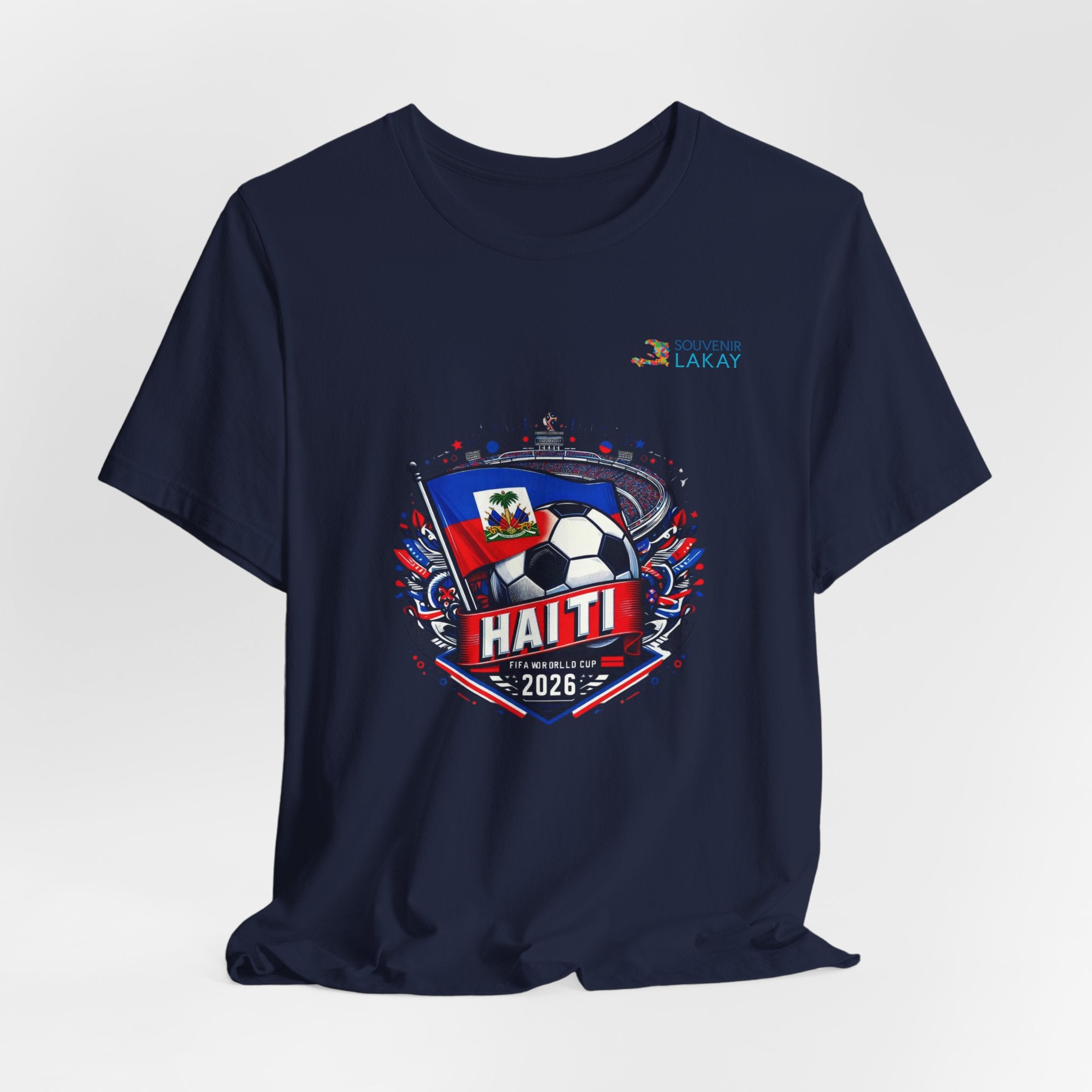 Haiti 2026 Soccer Crest T-Shirt – Team Flag Football Tee Jersey