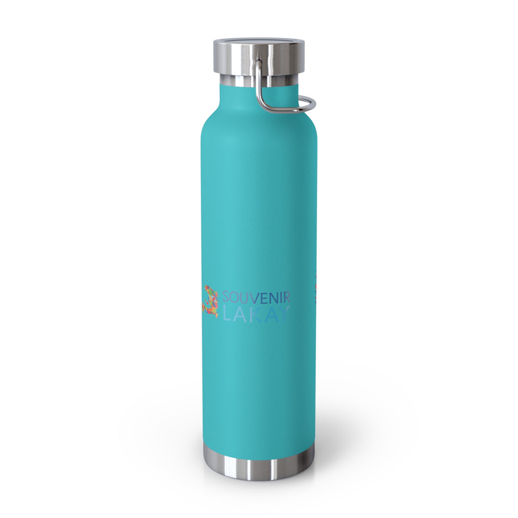 Haiti Soccer 2026 Copper Vacuum Insulated Bottle – 22oz Souvenir Lakay Water Bottle