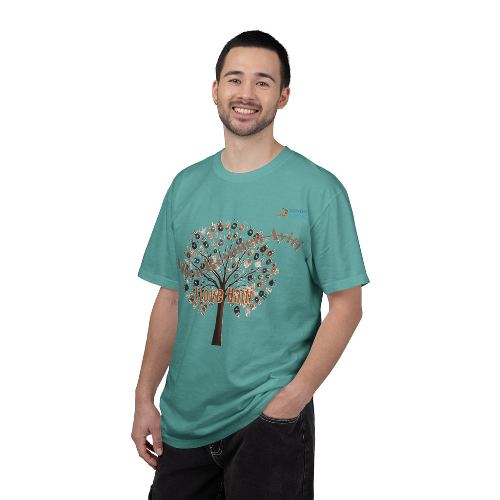 Mwen Renmen Ayiti Tree of Life T-Shirt — Floral Family Roots Graphic Tee