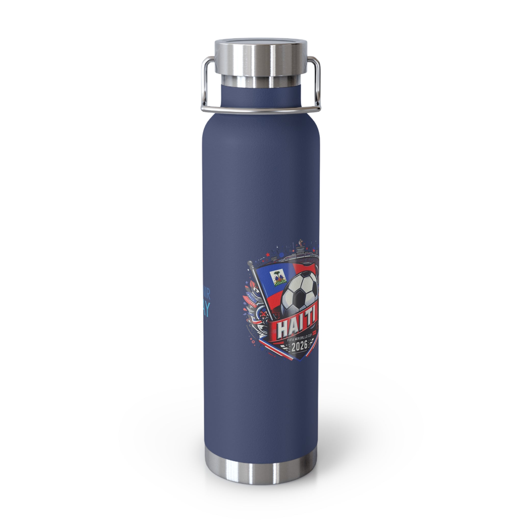 Haiti Soccer 2026 Copper Vacuum Insulated Bottle – 22oz Souvenir Lakay Water Bottle