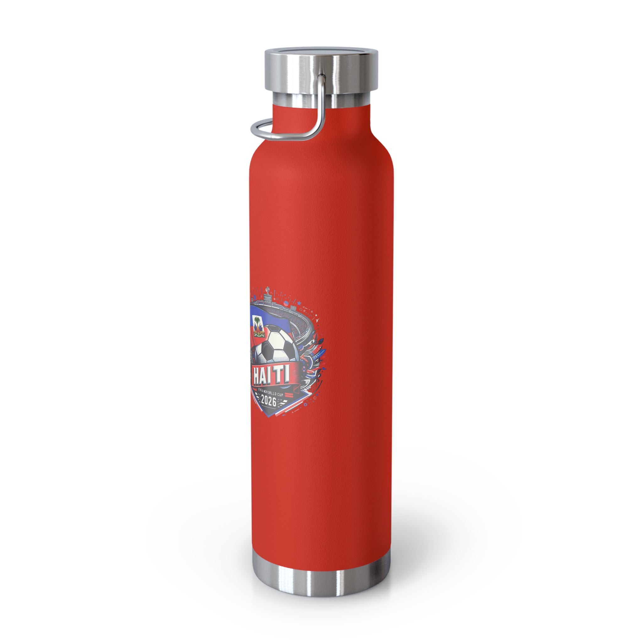 Haiti Soccer 2026 Copper Vacuum Insulated Bottle – 22oz Souvenir Lakay Water Bottle