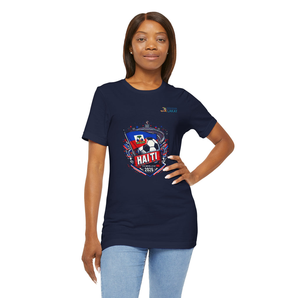 Haiti 2026 Soccer Crest T-Shirt – Team Flag Football Tee Jersey