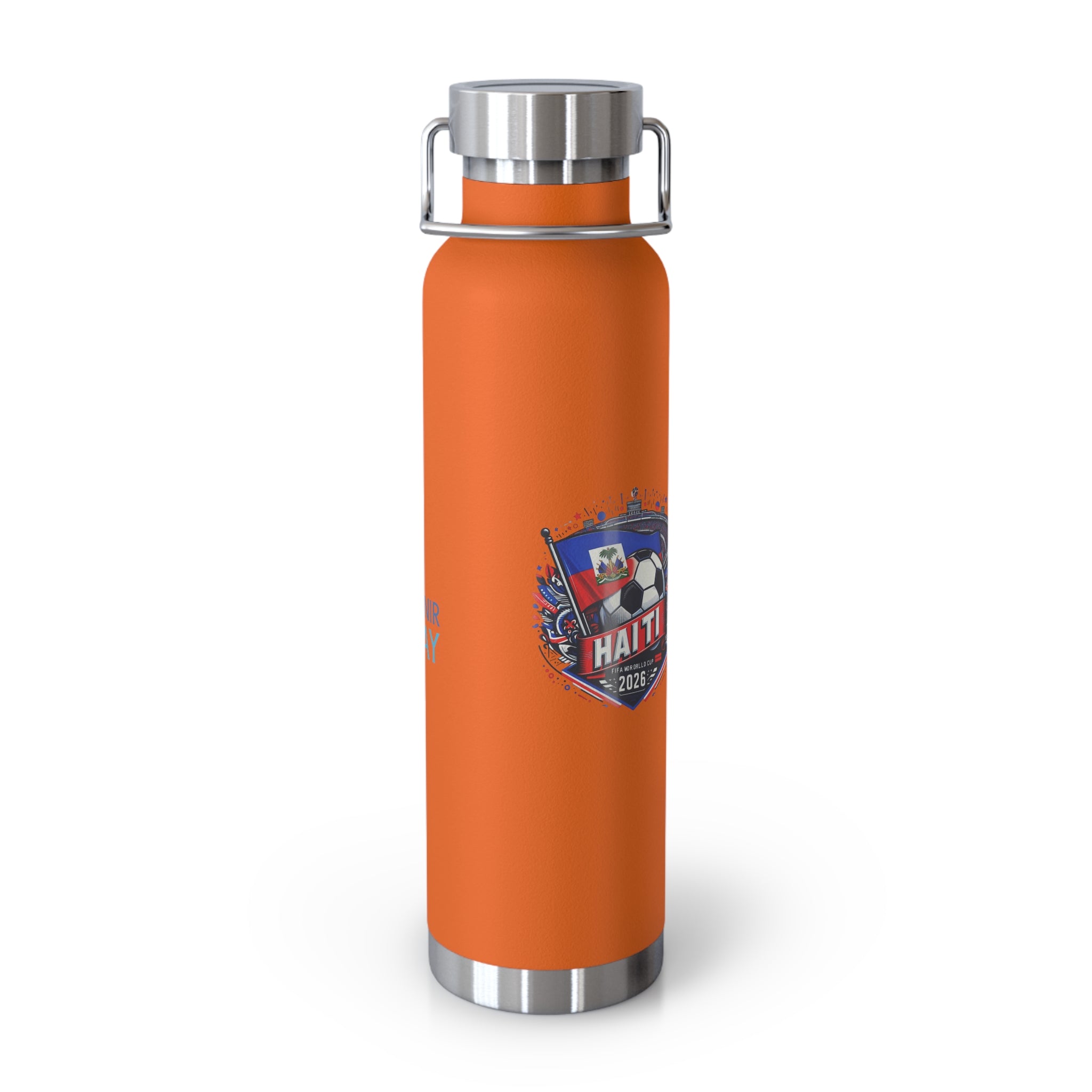 Haiti Soccer 2026 Copper Vacuum Insulated Bottle – 22oz Souvenir Lakay Water Bottle