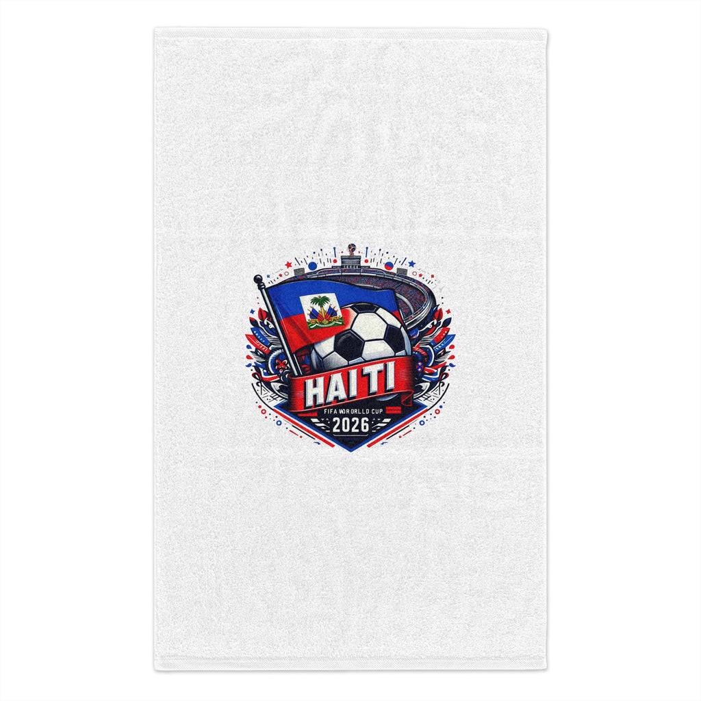 Haiti 2026 Soccer Rally Towel — 11x18 Fan Flag Design