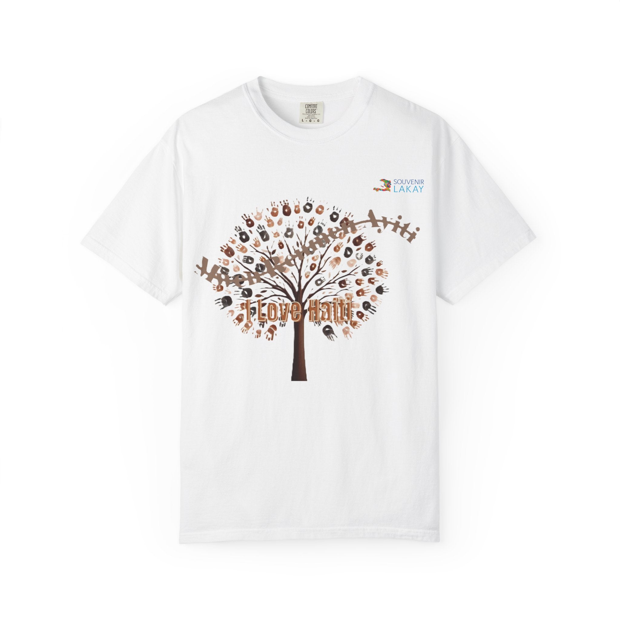 Mwen Renmen Ayiti Tree of Life T-Shirt — Floral Family Roots Graphic Tee