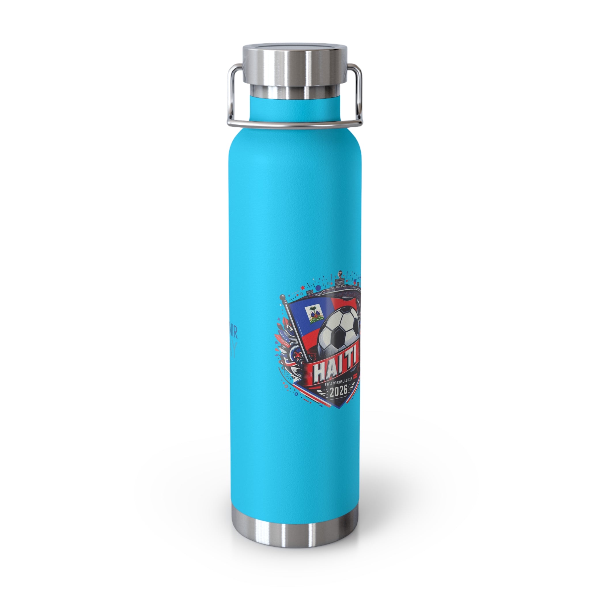 Haiti Soccer 2026 Copper Vacuum Insulated Bottle – 22oz Souvenir Lakay Water Bottle