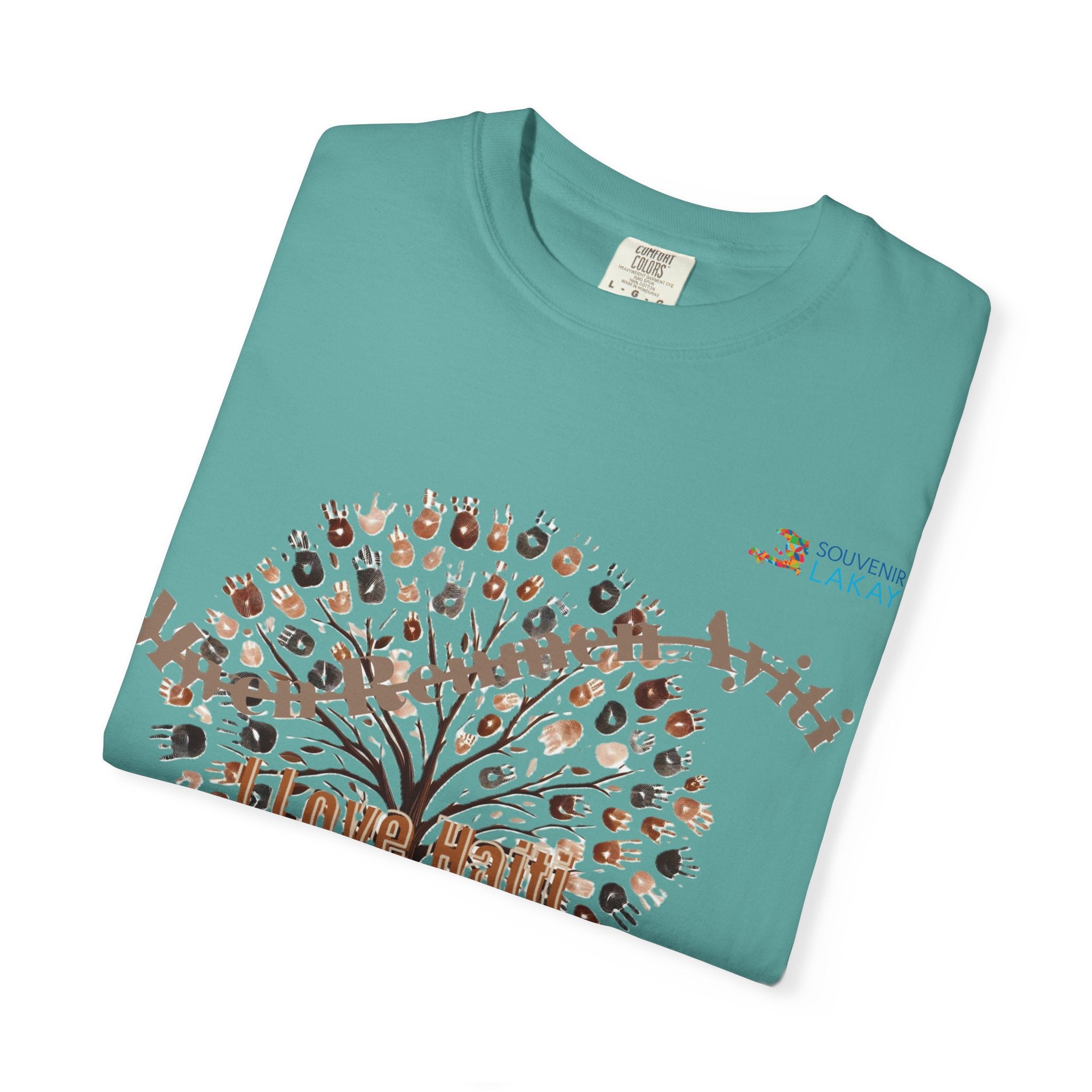 Mwen Renmen Ayiti Tree of Life T-Shirt — Floral Family Roots Graphic Tee