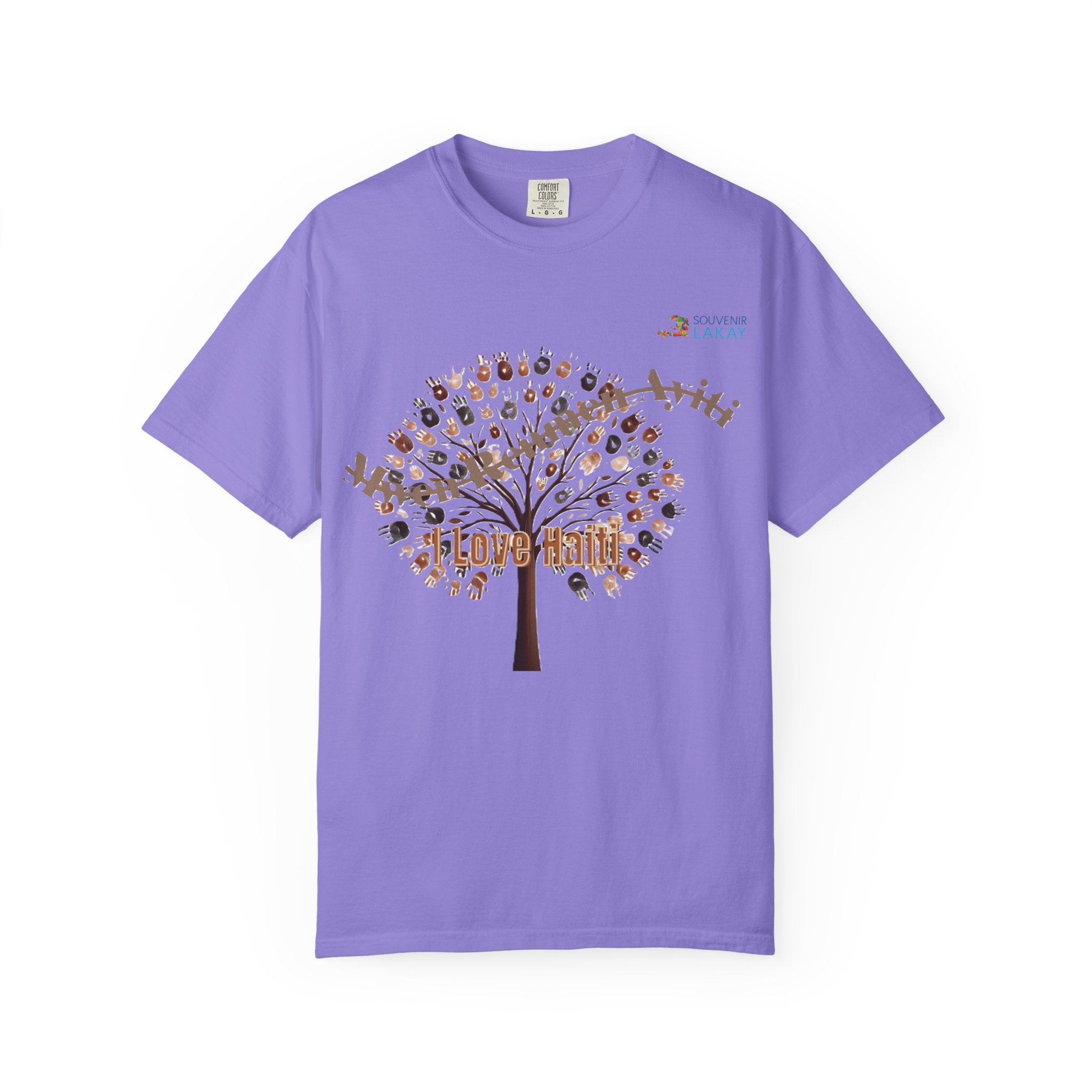 Mwen Renmen Ayiti Tree of Life T-Shirt — Floral Family Roots Graphic Tee