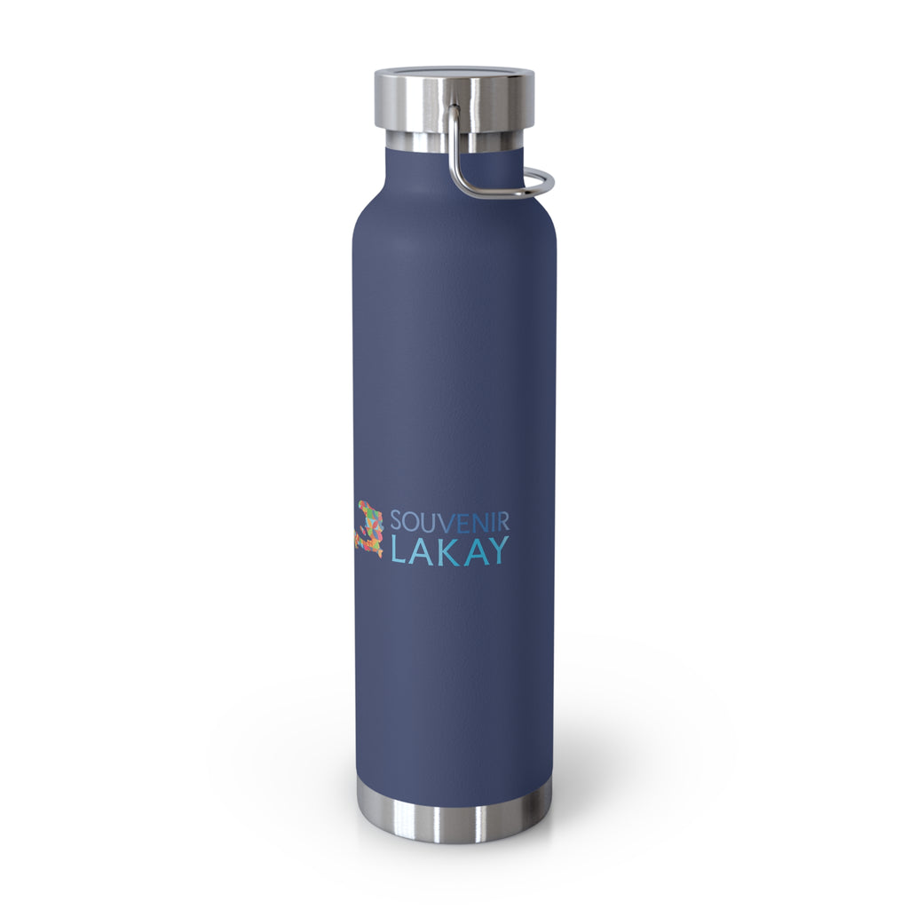 Haiti Soccer 2026 Copper Vacuum Insulated Bottle – 22oz Souvenir Lakay Water Bottle