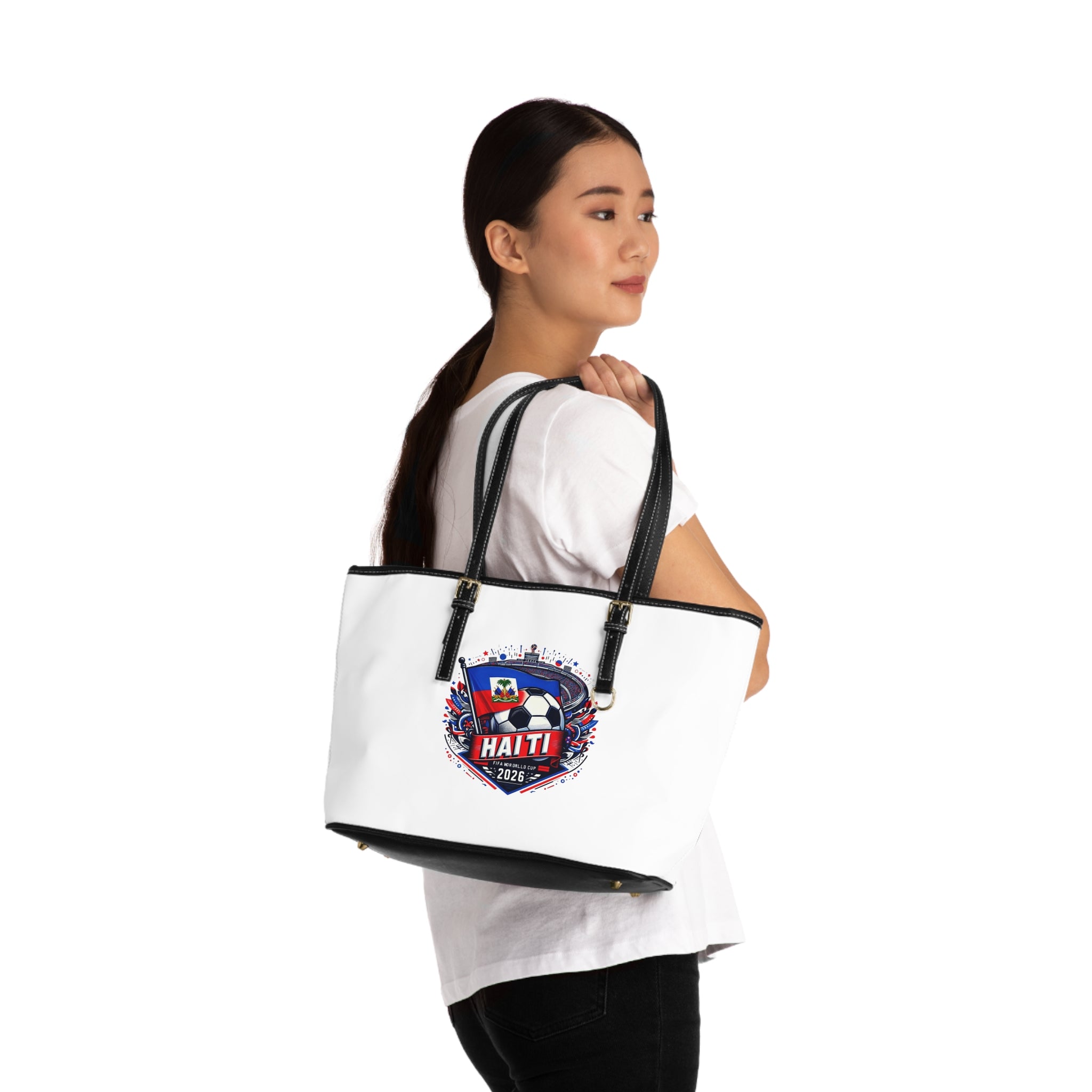 Haiti Souvenir PU Leather Shoulder Bag – Lakay Travel Tote (2026)
