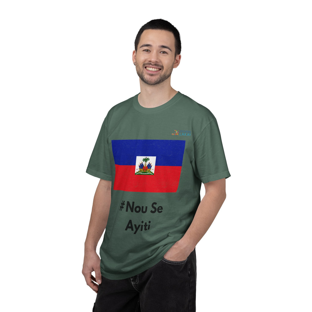 Haiti Flag T-Shirt — “#Nou Se Ayiti” / #WeAreHaiti Solidarity Tee