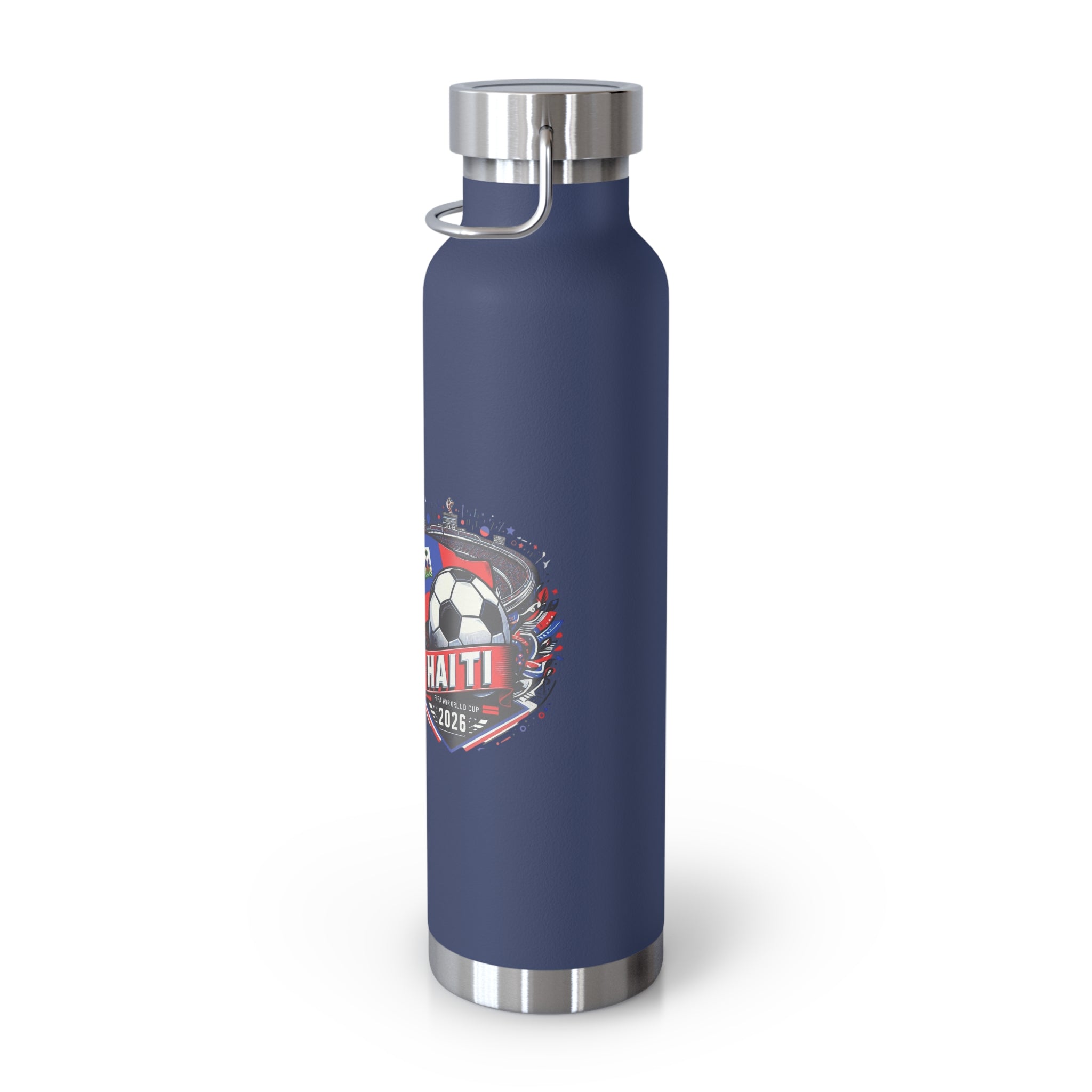Haiti Soccer 2026 Copper Vacuum Insulated Bottle – 22oz Souvenir Lakay Water Bottle