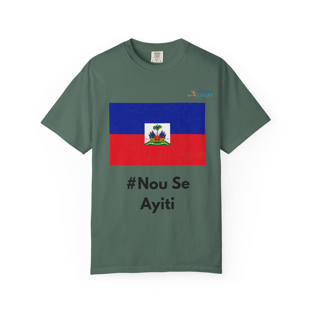 Haiti Flag T-Shirt — “#Nou Se Ayiti” / #WeAreHaiti Solidarity Tee
