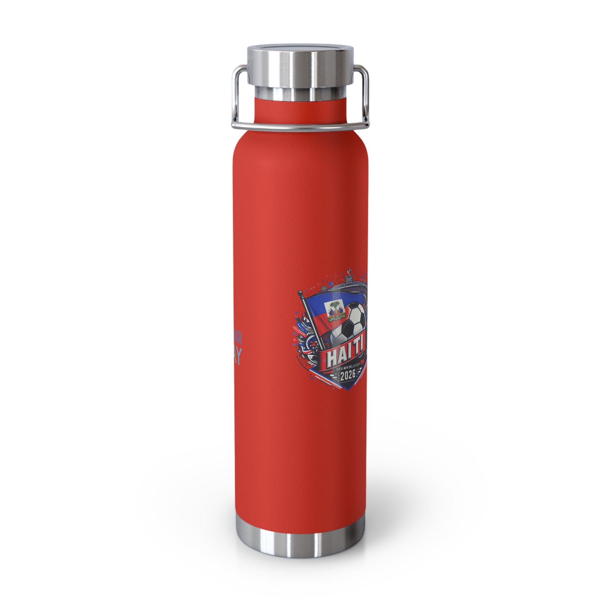 Haiti Soccer 2026 Copper Vacuum Insulated Bottle – 22oz Souvenir Lakay Water Bottle