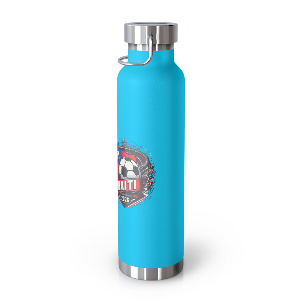 Haiti Soccer 2026 Copper Vacuum Insulated Bottle – 22oz Souvenir Lakay Water Bottle