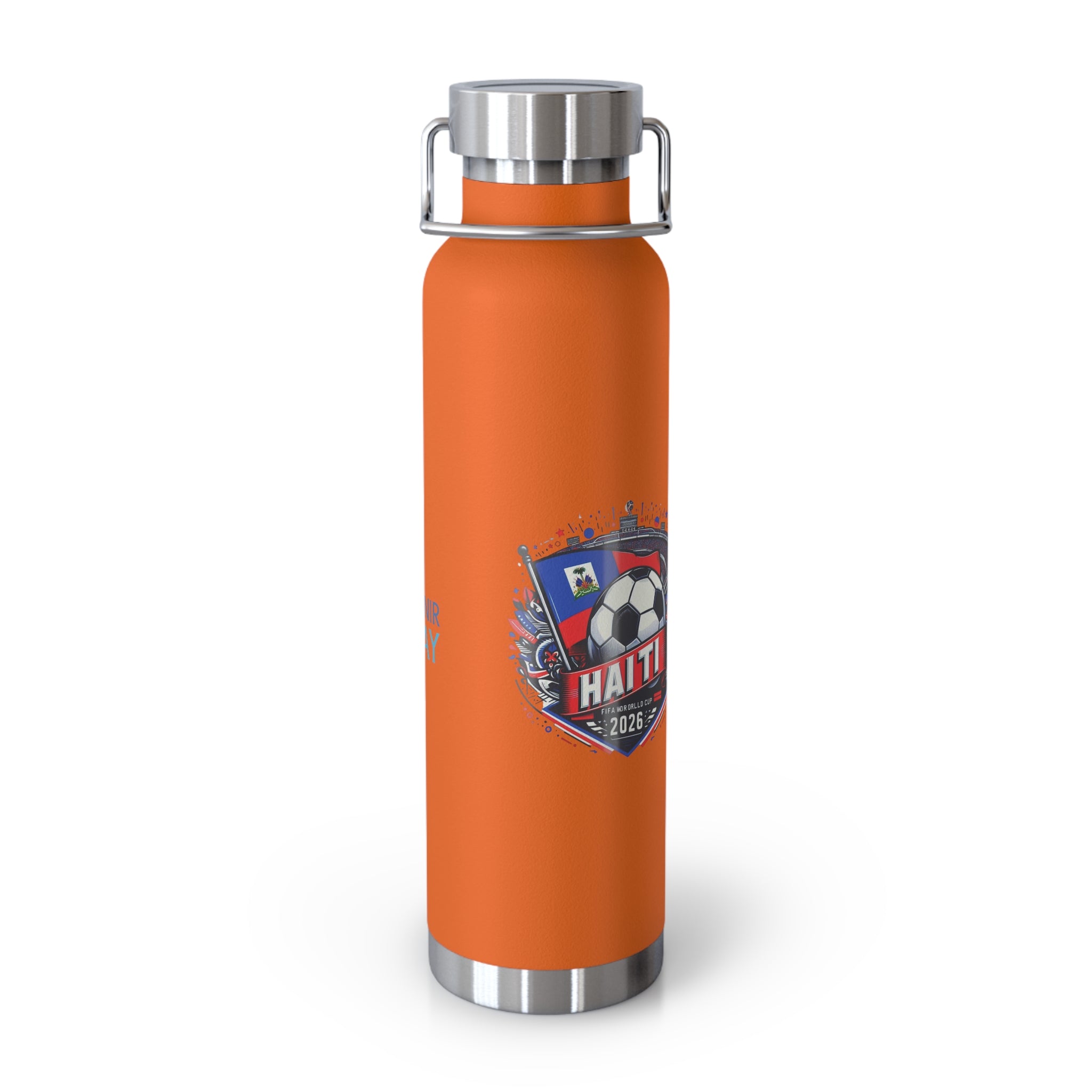 Haiti Soccer 2026 Copper Vacuum Insulated Bottle – 22oz Souvenir Lakay Water Bottle