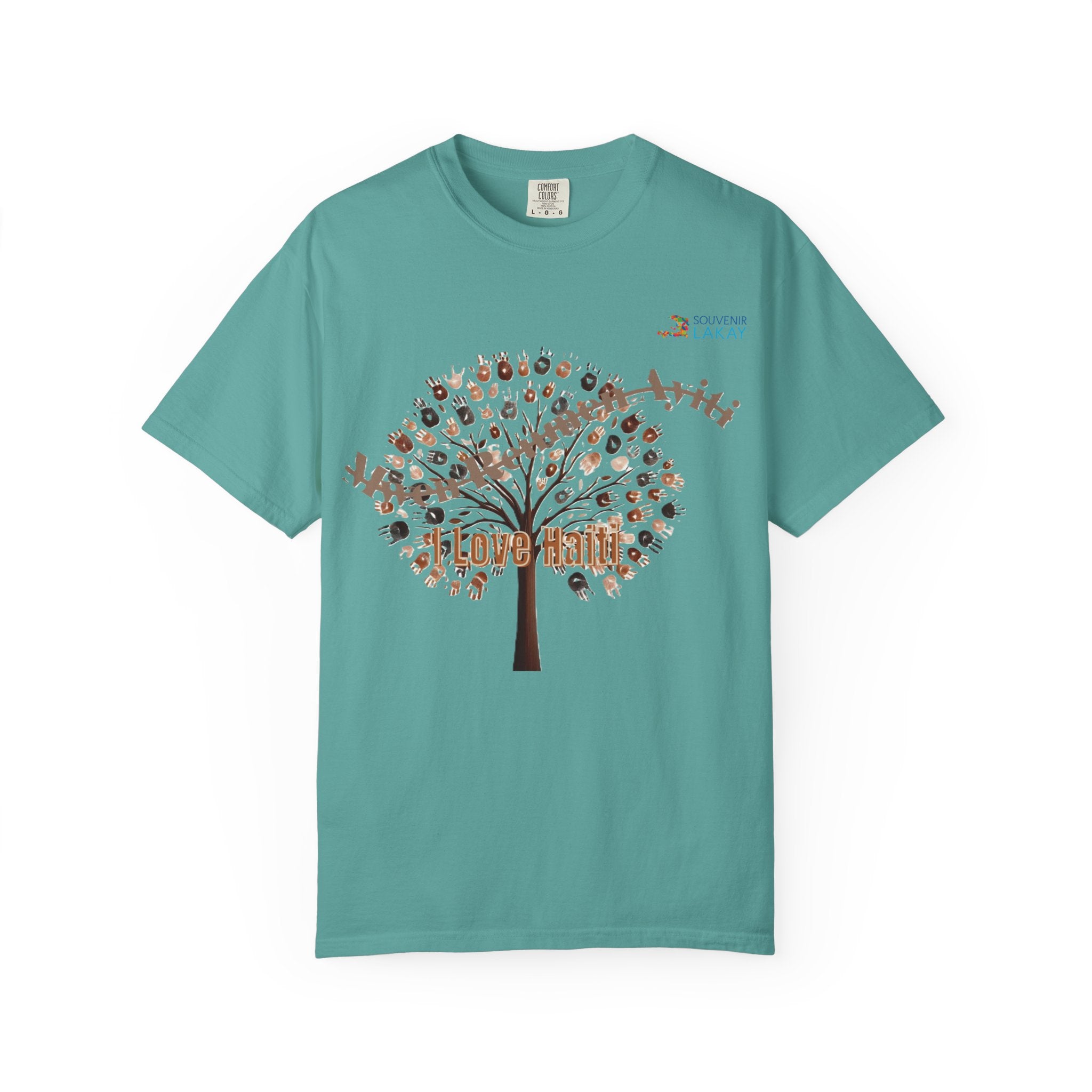 Mwen Renmen Ayiti Tree of Life T-Shirt — Floral Family Roots Graphic Tee