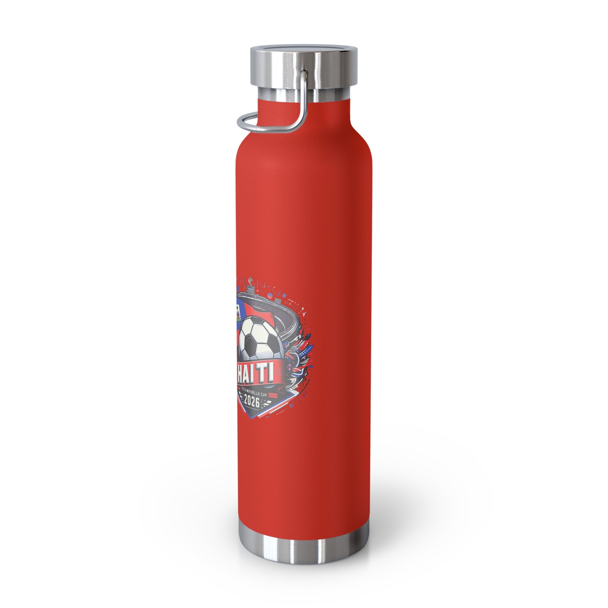 Haiti Soccer 2026 Copper Vacuum Insulated Bottle – 22oz Souvenir Lakay Water Bottle