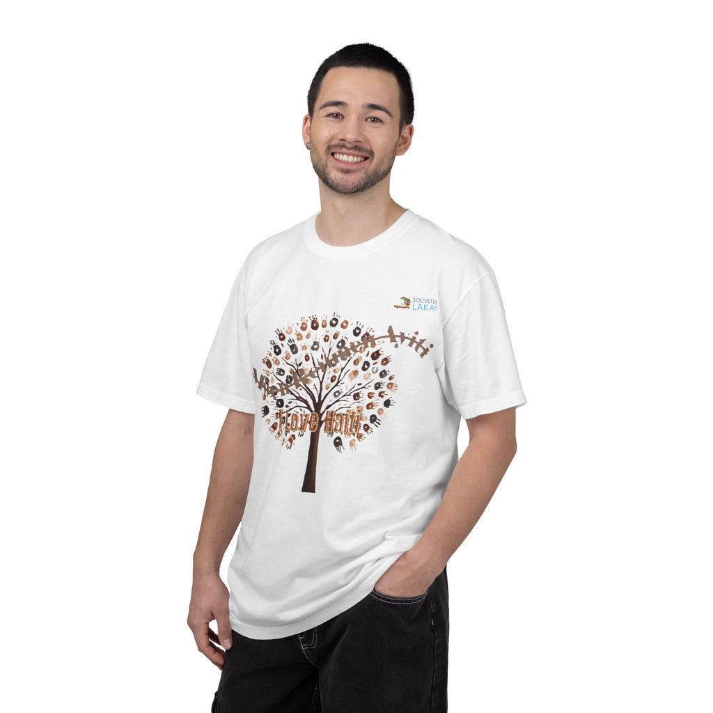 Mwen Renmen Ayiti Tree of Life T-Shirt — Floral Family Roots Graphic Tee