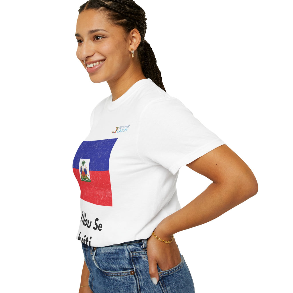 Haiti Flag T-Shirt — “#Nou Se Ayiti” / #WeAreHaiti Solidarity Tee
