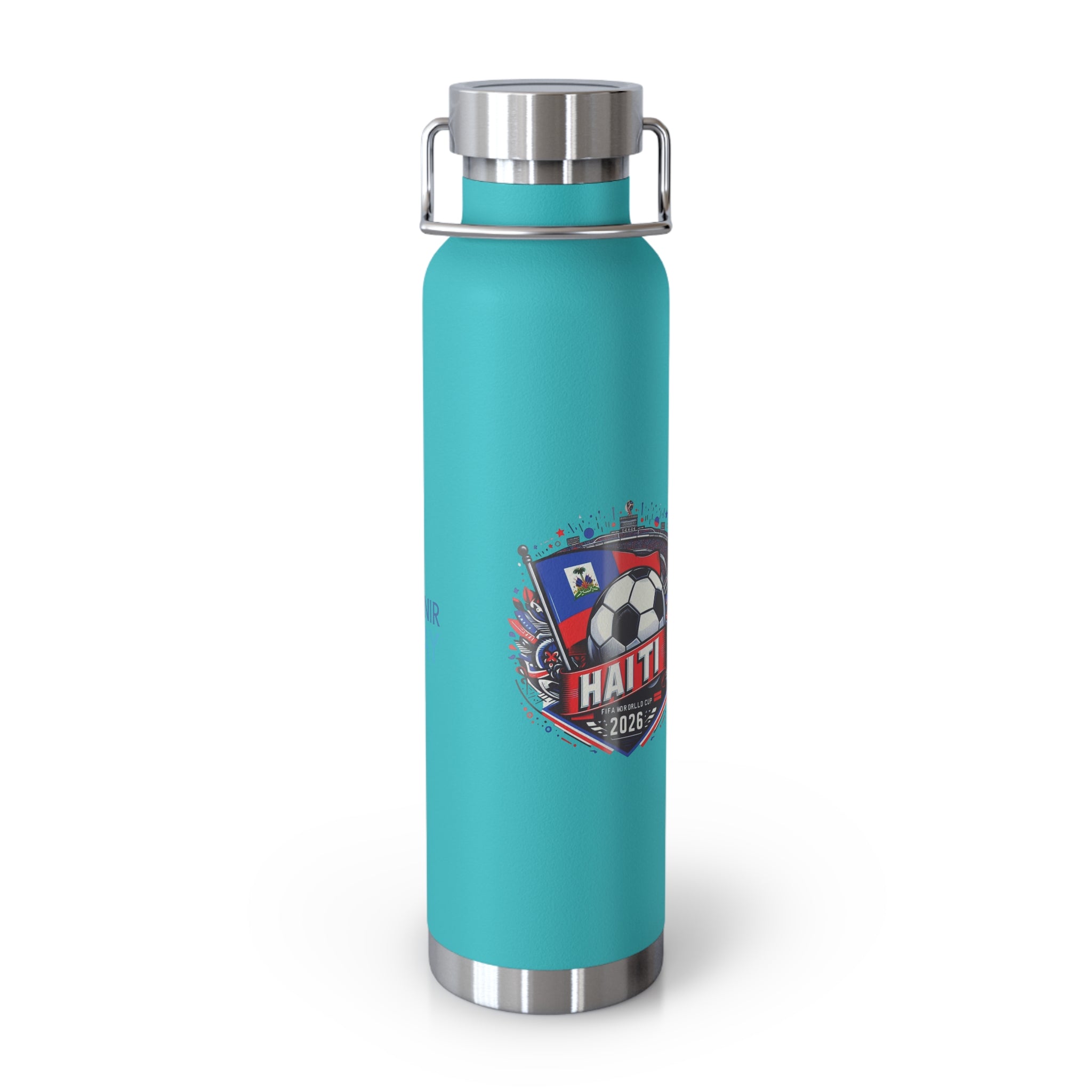 Haiti Soccer 2026 Copper Vacuum Insulated Bottle – 22oz Souvenir Lakay Water Bottle