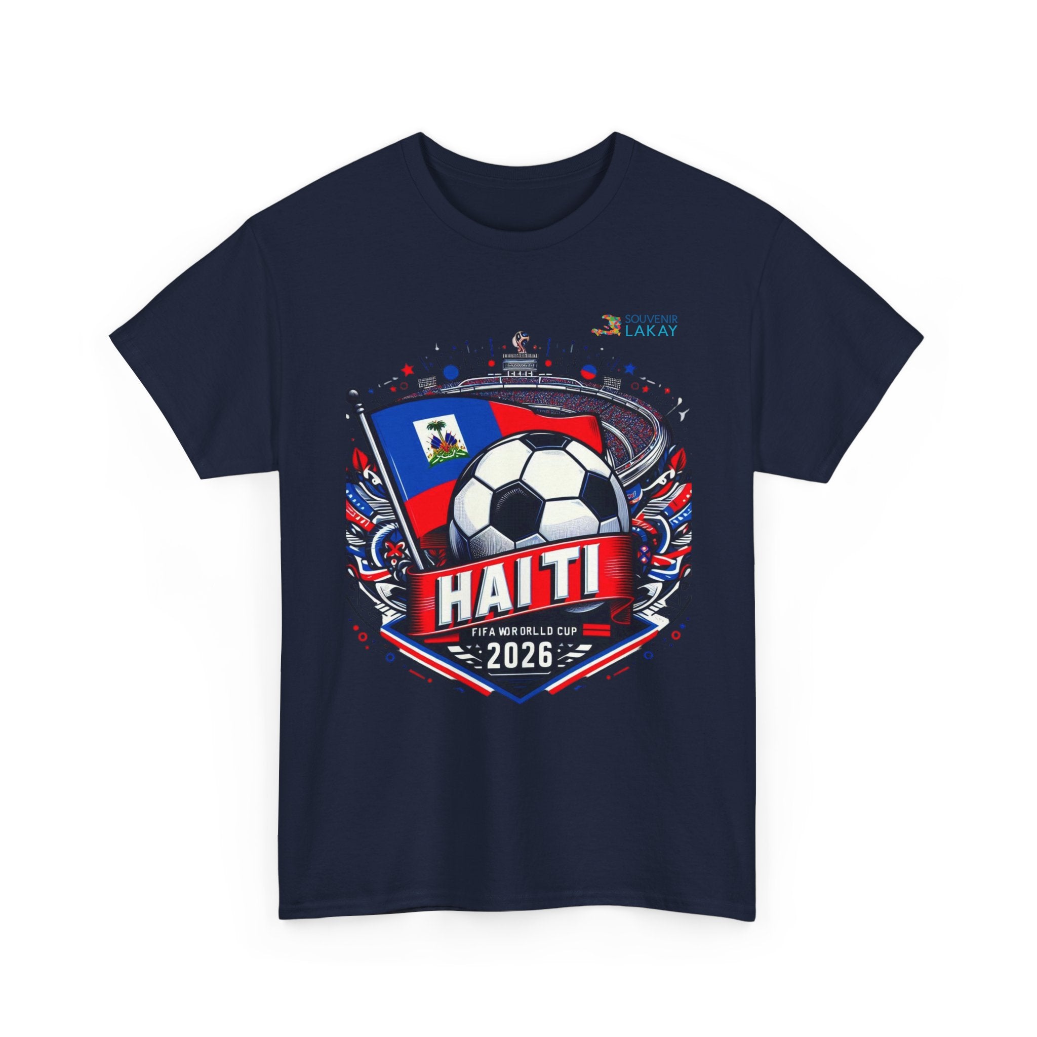 Haiti 2026 Soccer Fan Tee — Flag & Football Supporter Shirt