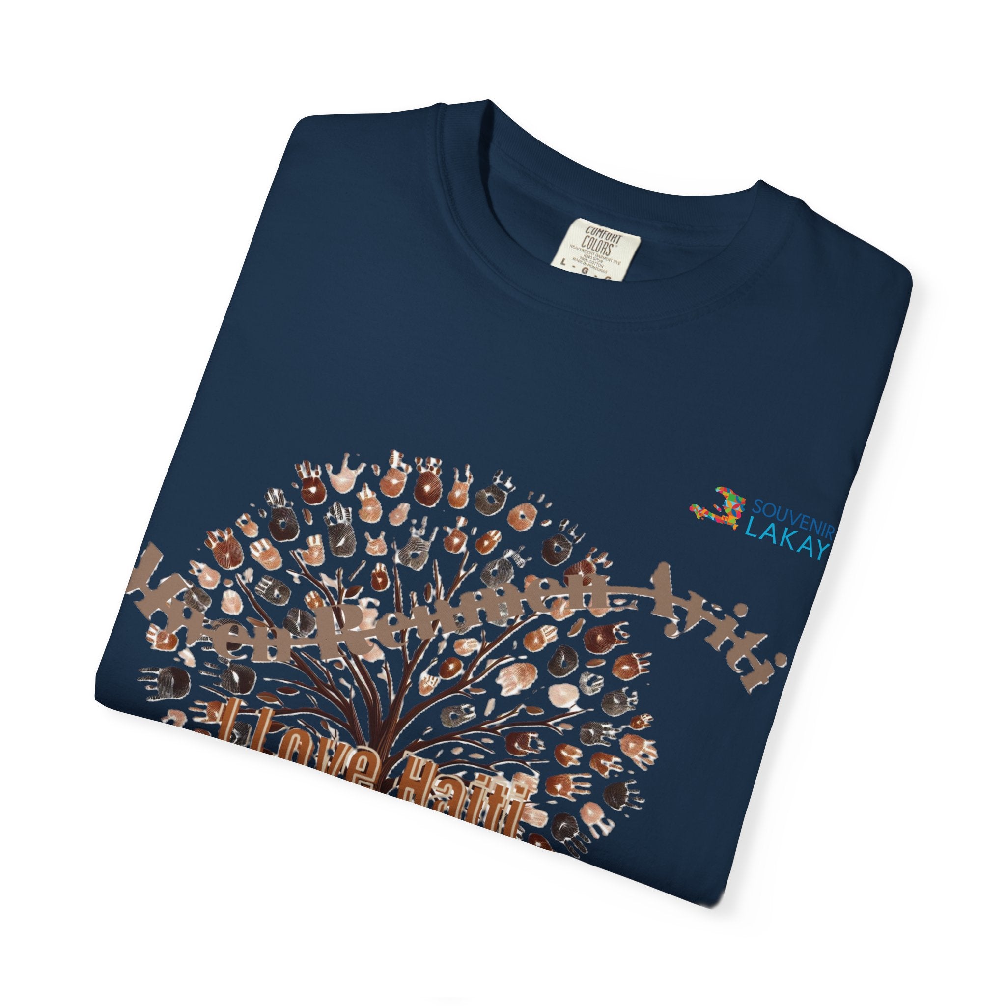 Mwen Renmen Ayiti Tree of Life T-Shirt — Floral Family Roots Graphic Tee