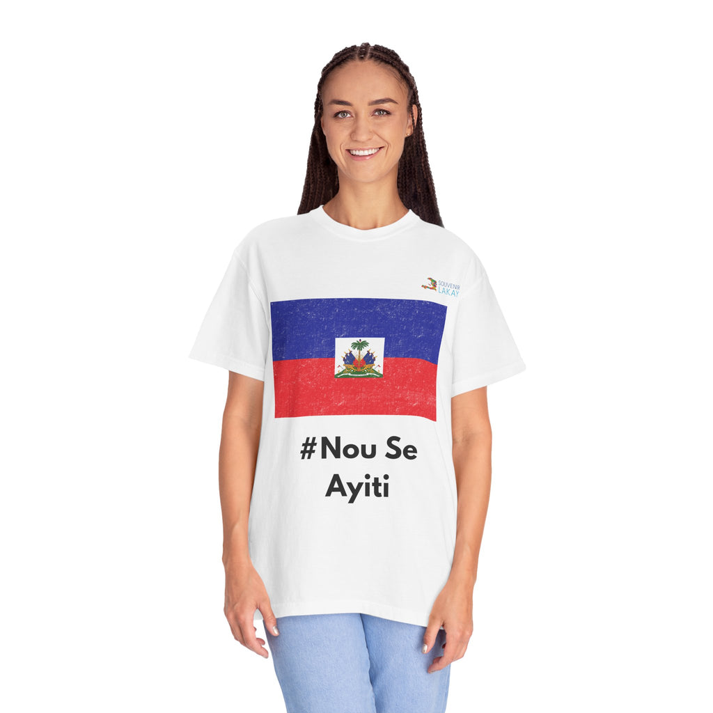 Haiti Flag T-Shirt — “#Nou Se Ayiti” / #WeAreHaiti Solidarity Tee