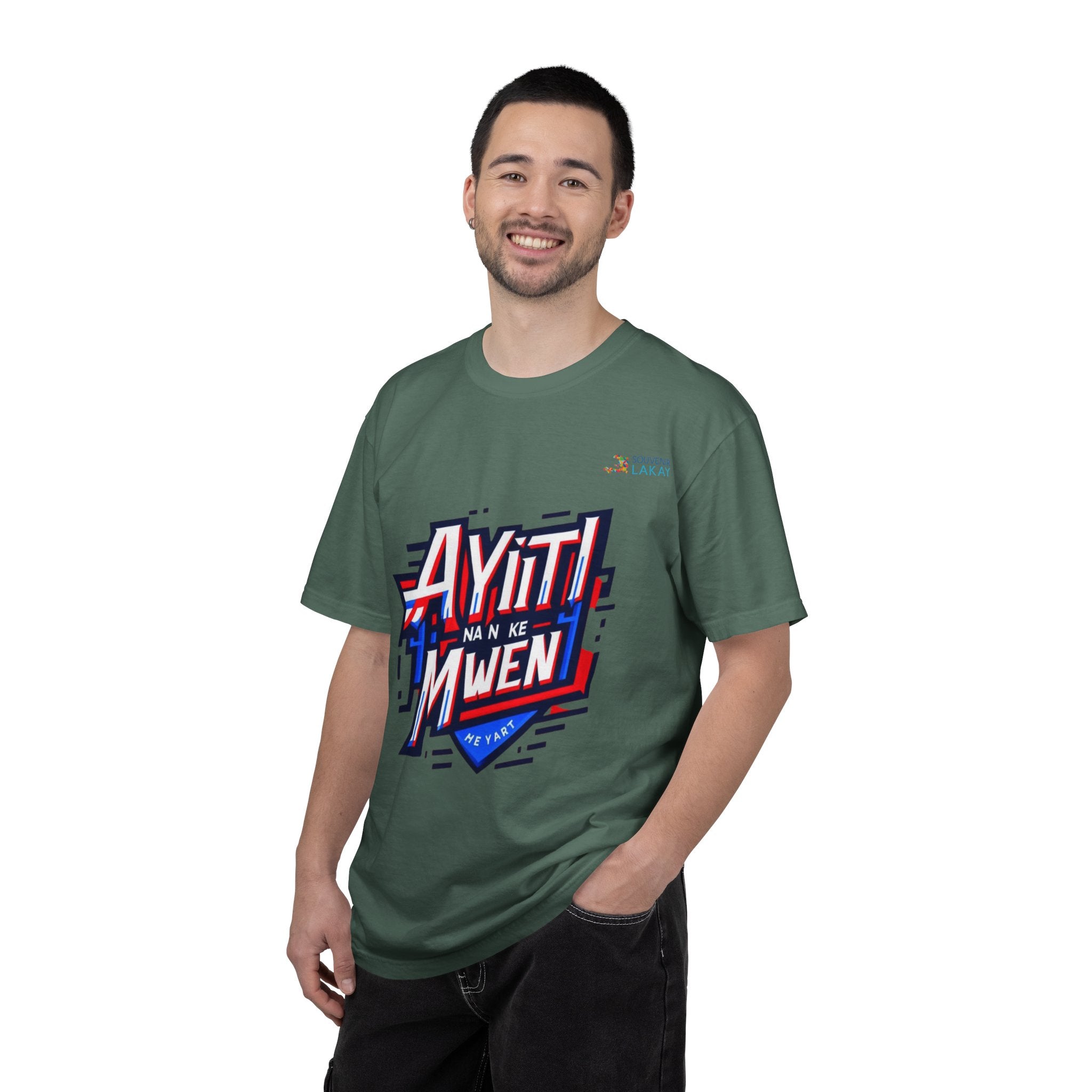 T-Shirt — 'Ayiti Nan Ke Mwen' Haitian Pride Graphic Tee