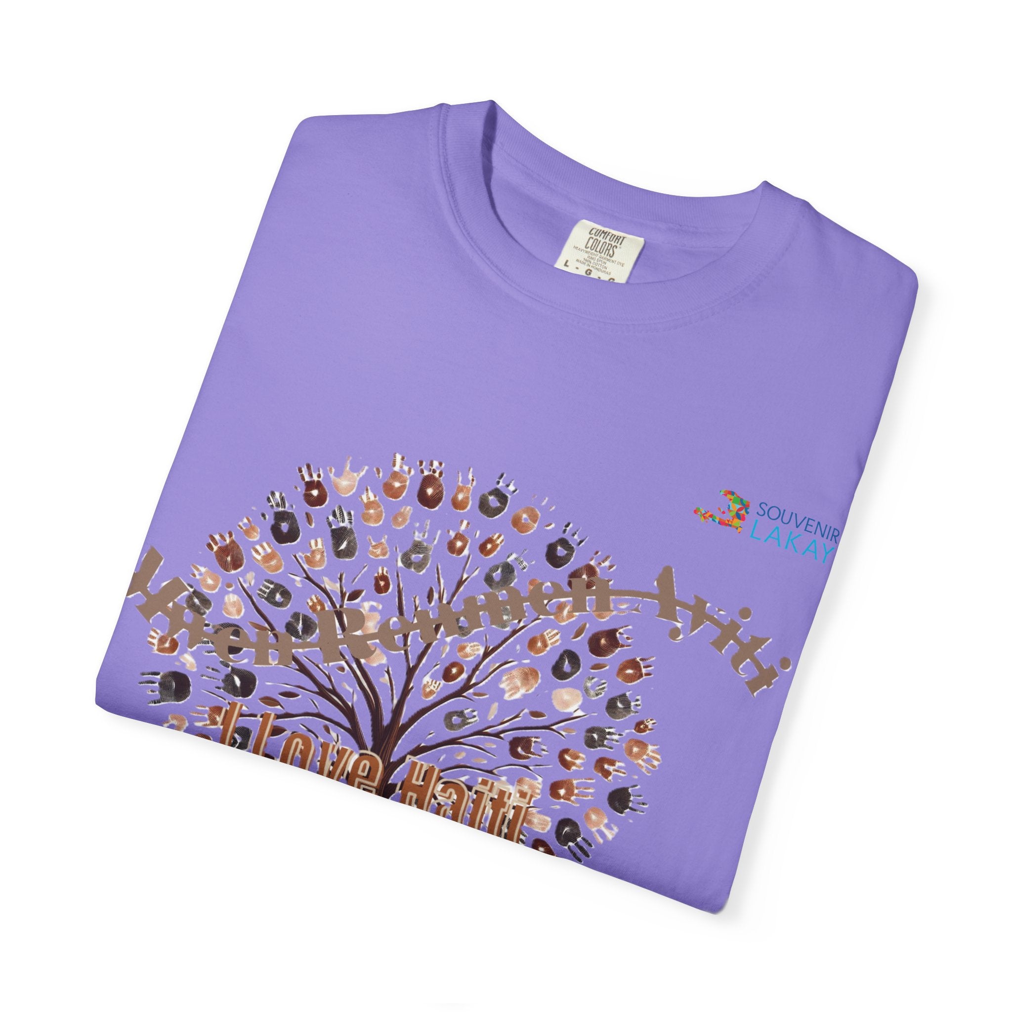 Mwen Renmen Ayiti Tree of Life T-Shirt — Floral Family Roots Graphic Tee