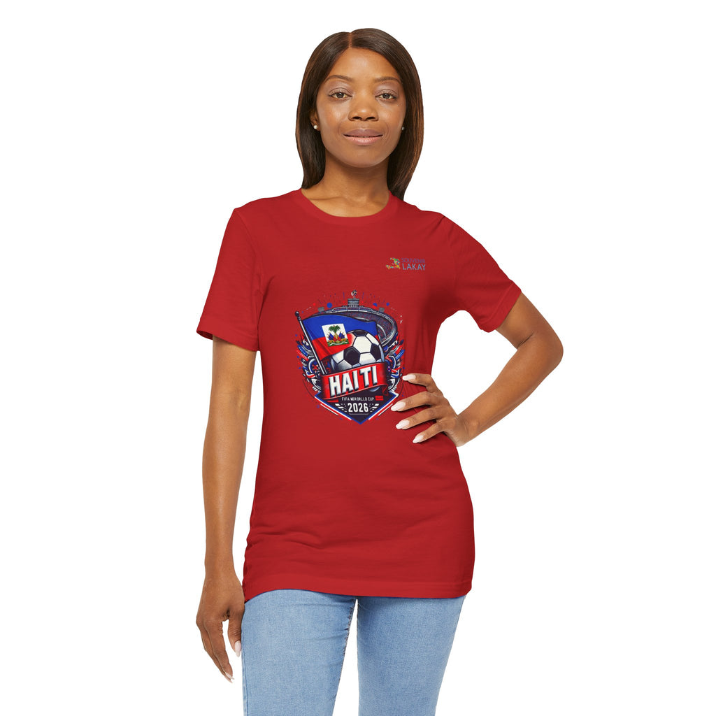 Haiti 2026 Soccer Crest T-Shirt – Team Flag Football Tee Jersey
