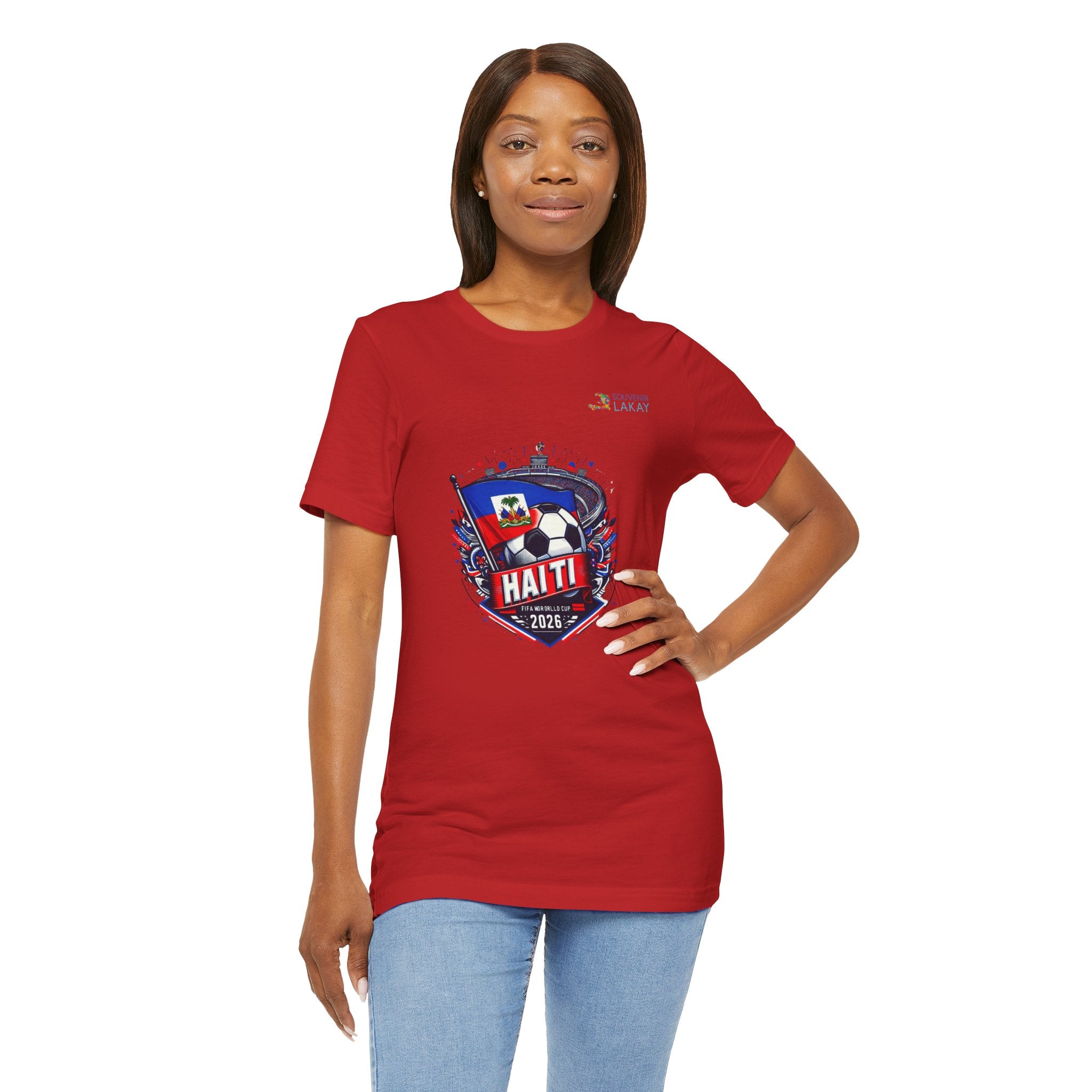 Haiti 2026 Soccer Crest T-Shirt – Team Flag Football Tee Jersey