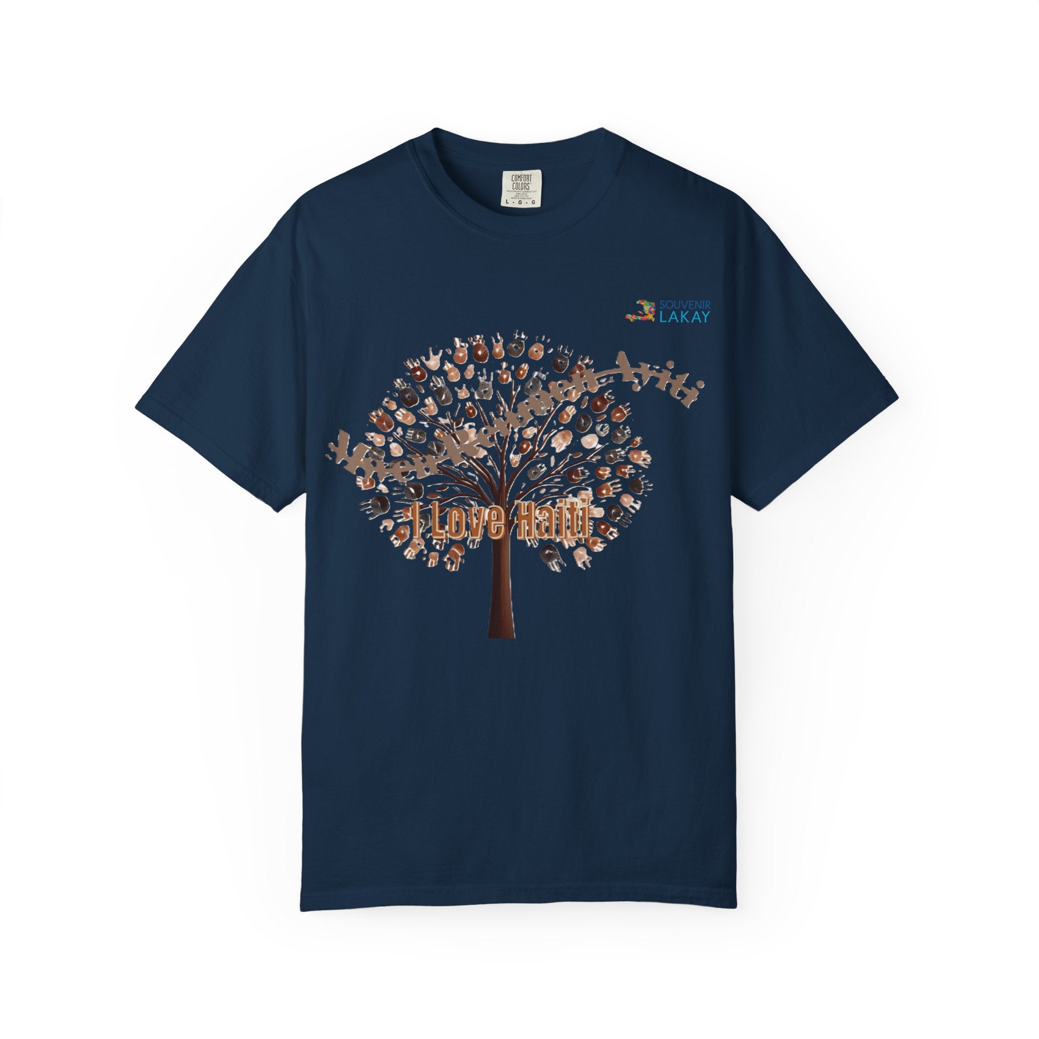 Mwen Renmen Ayiti Tree of Life T-Shirt — Floral Family Roots Graphic Tee
