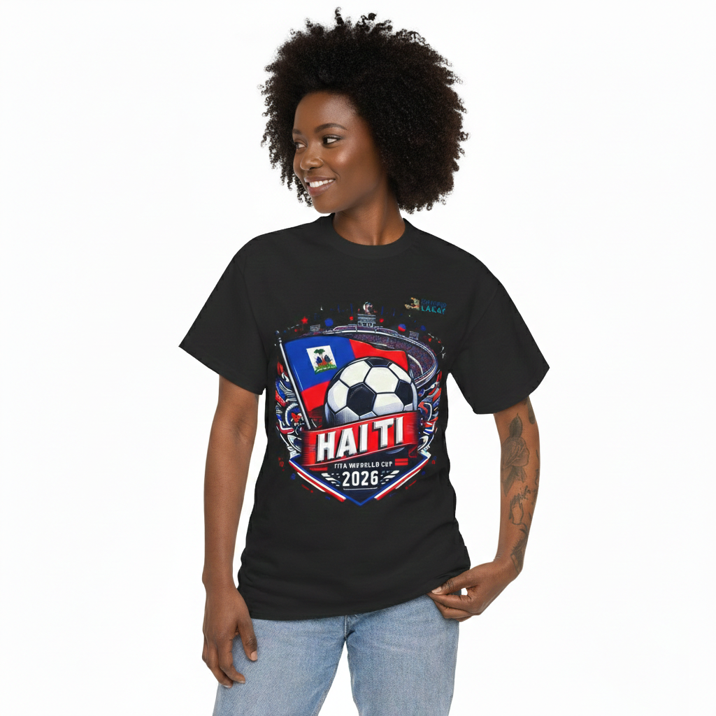 Haiti 2026 Soccer Fan Tee — Flag & Football Supporter Shirt