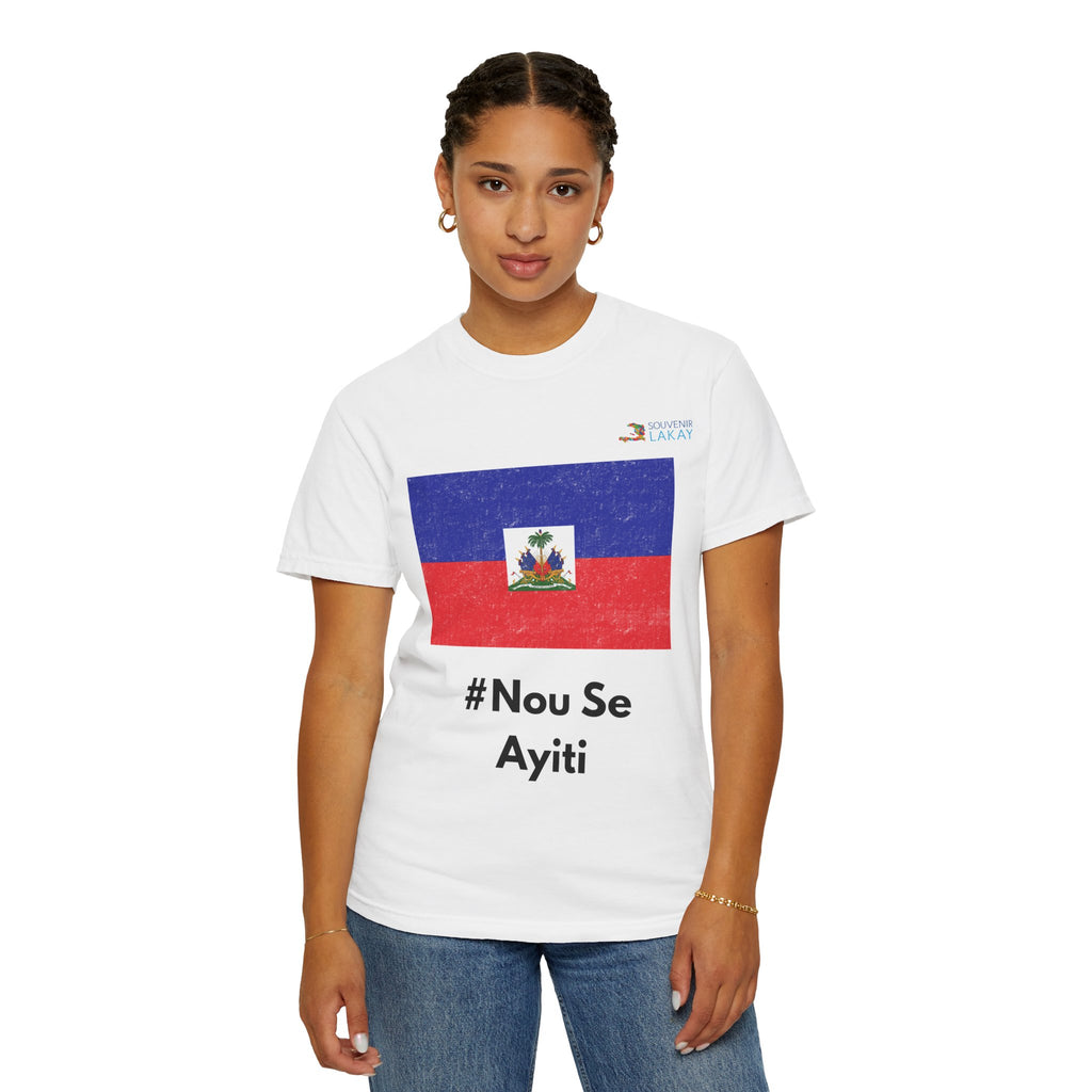Haiti Flag T-Shirt — “#Nou Se Ayiti” / #WeAreHaiti Solidarity Tee