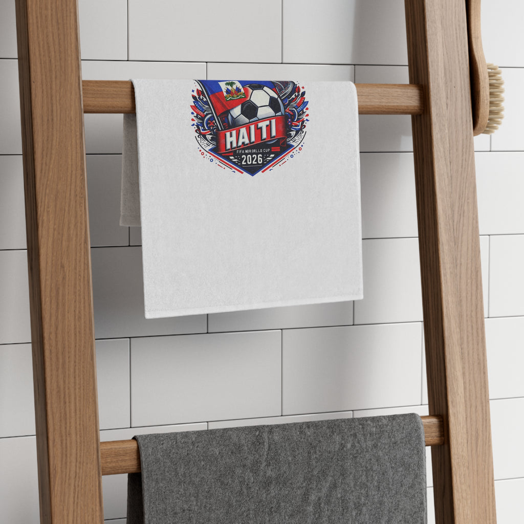 Haiti 2026 Soccer Rally Towel — 11x18 Fan Flag Design
