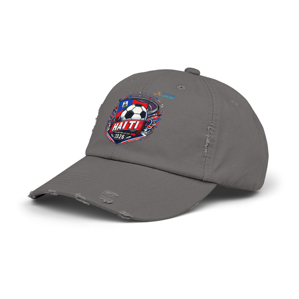 Haiti Soccer Cap 2026 — Distressed Flag Badge Hat