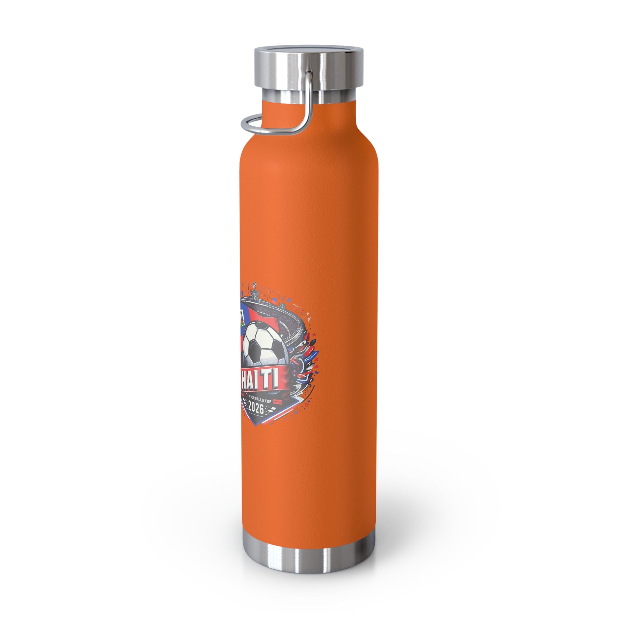 Haiti Soccer 2026 Copper Vacuum Insulated Bottle – 22oz Souvenir Lakay Water Bottle
