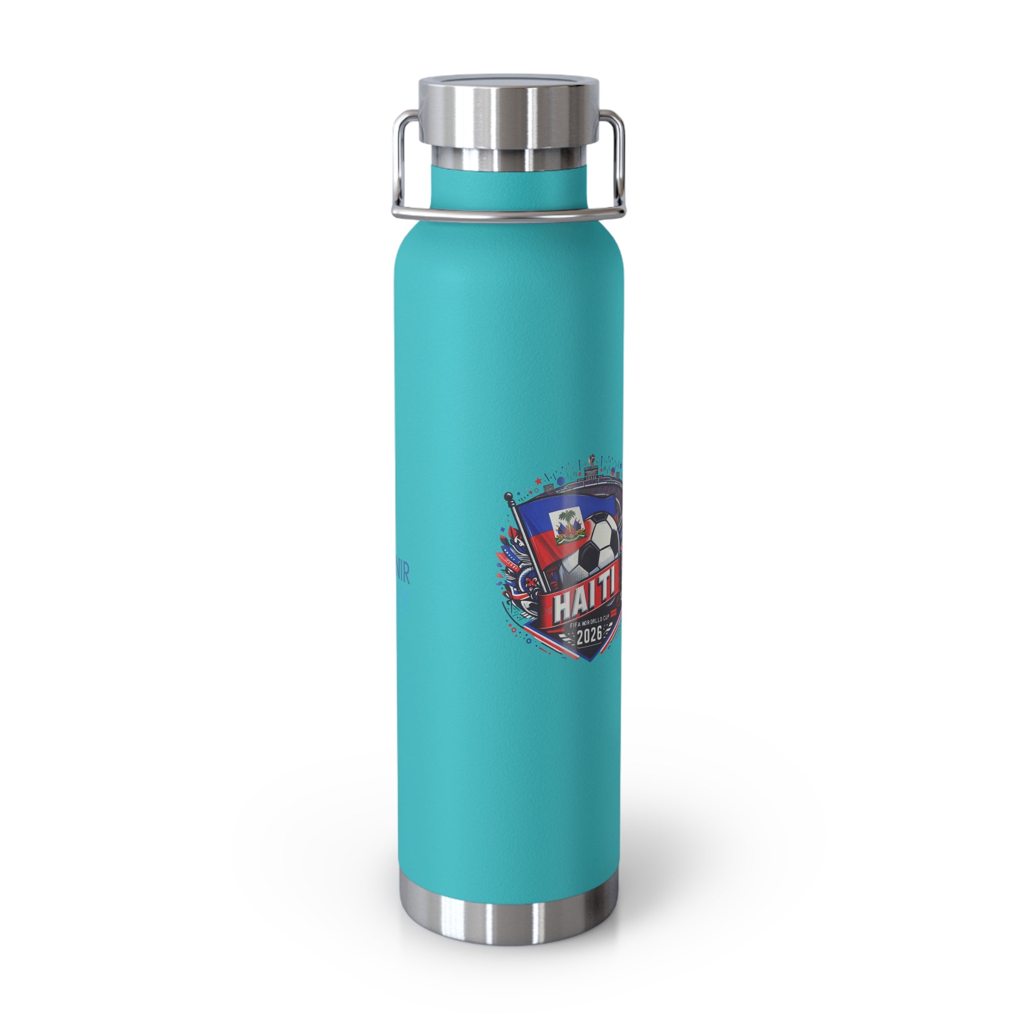 Haiti Soccer 2026 Copper Vacuum Insulated Bottle – 22oz Souvenir Lakay Water Bottle
