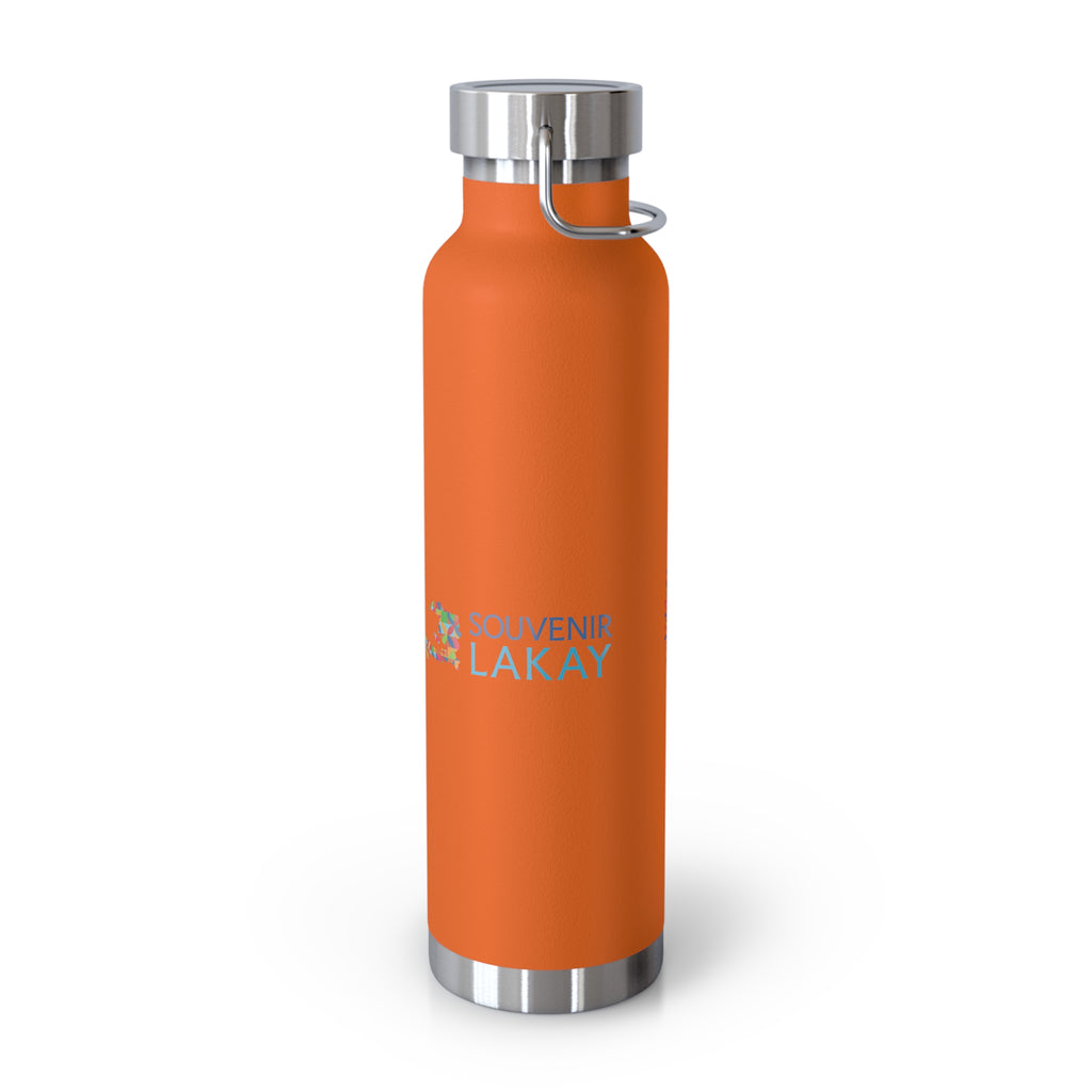 Haiti Soccer 2026 Copper Vacuum Insulated Bottle – 22oz Souvenir Lakay Water Bottle