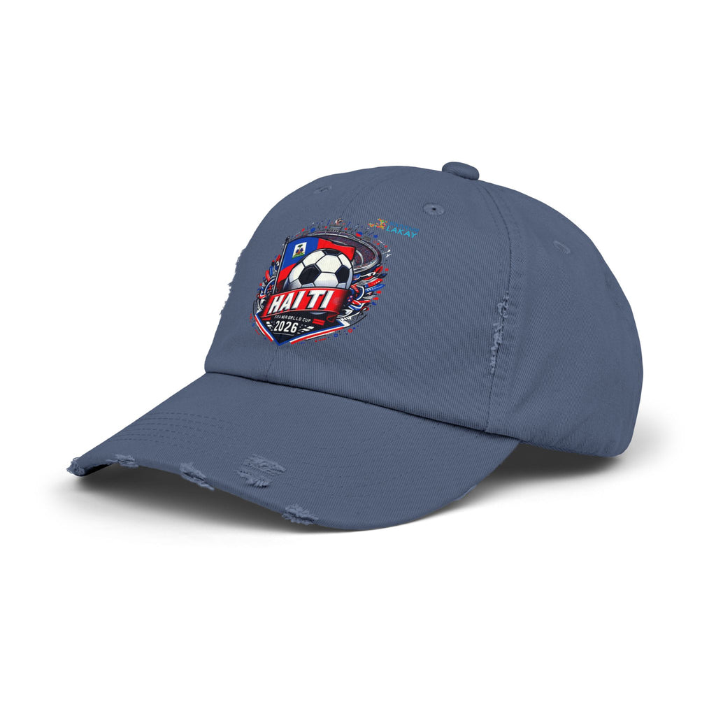 Haiti Soccer Cap 2026 — Distressed Flag Badge Hat