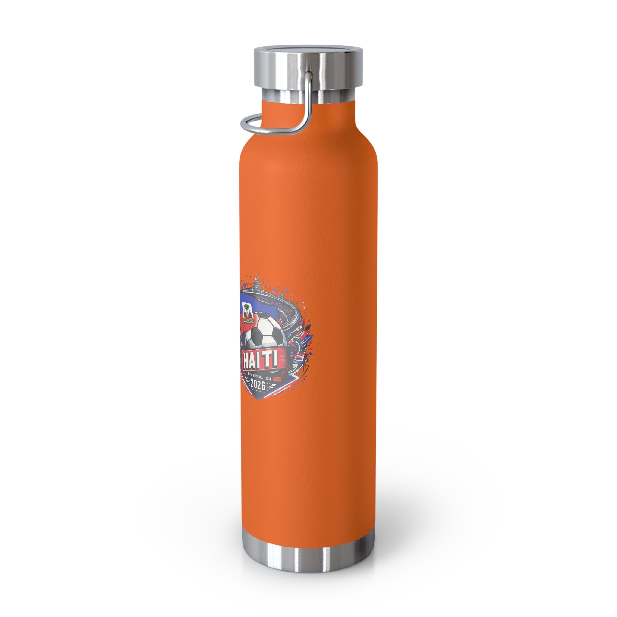 Haiti Soccer 2026 Copper Vacuum Insulated Bottle – 22oz Souvenir Lakay Water Bottle