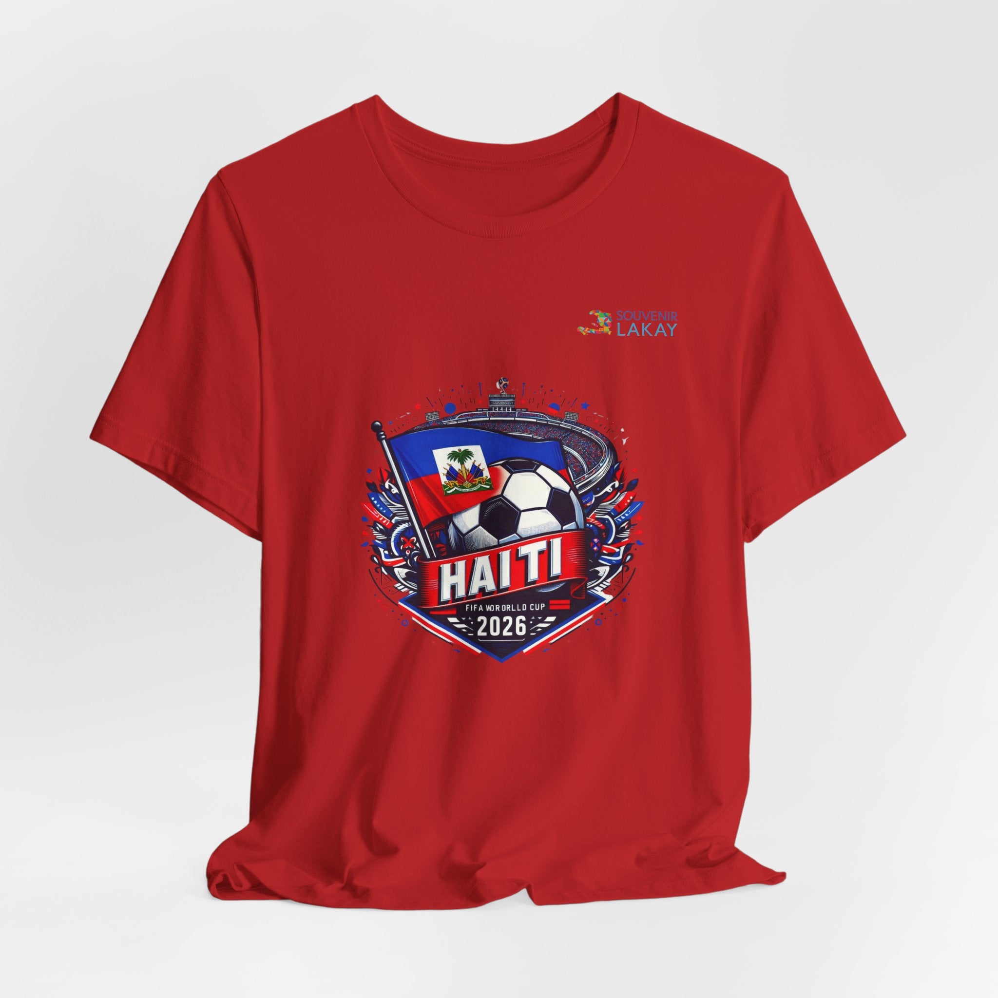 Haiti 2026 Soccer Crest T-Shirt – Team Flag Football Tee Jersey