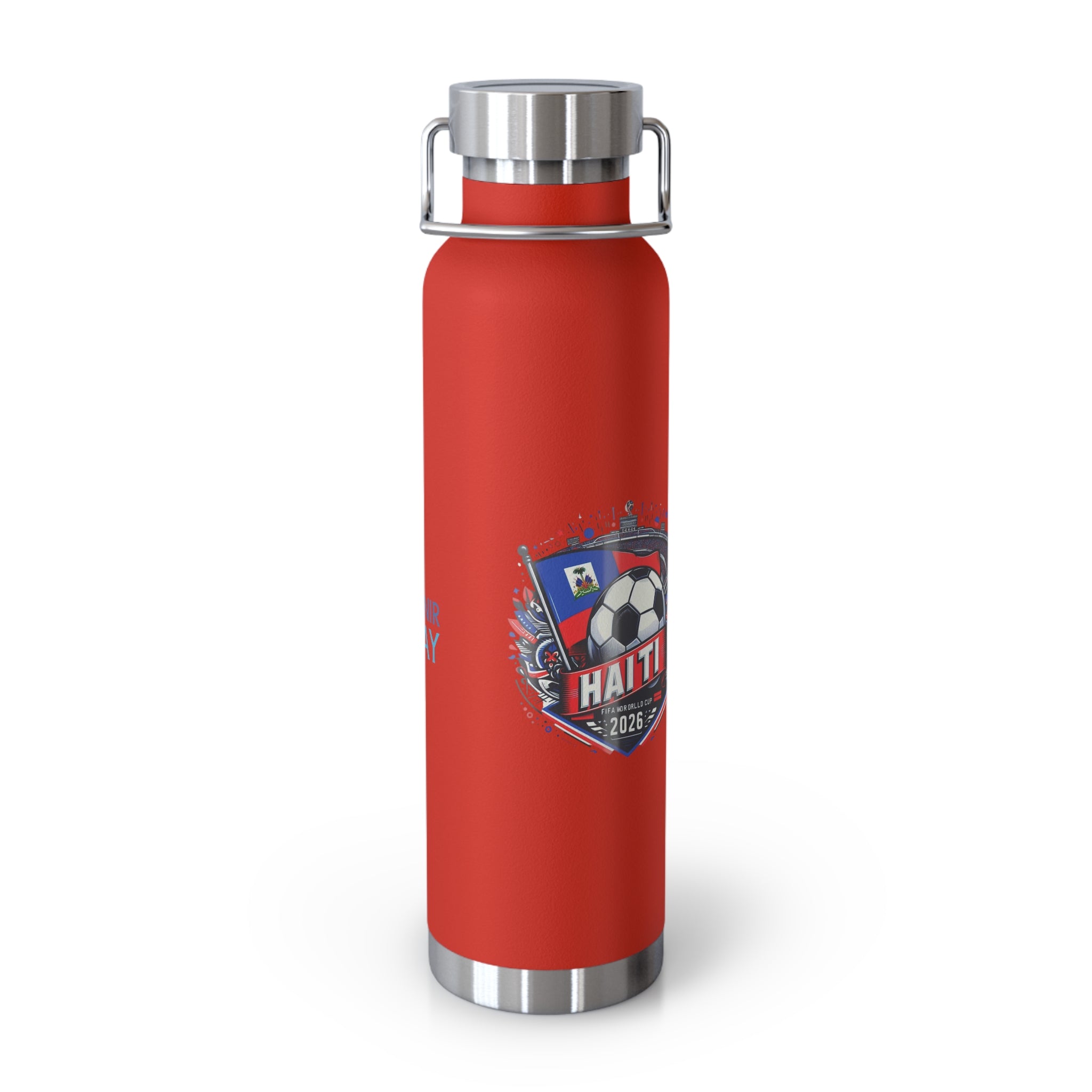 Haiti Soccer 2026 Copper Vacuum Insulated Bottle – 22oz Souvenir Lakay Water Bottle