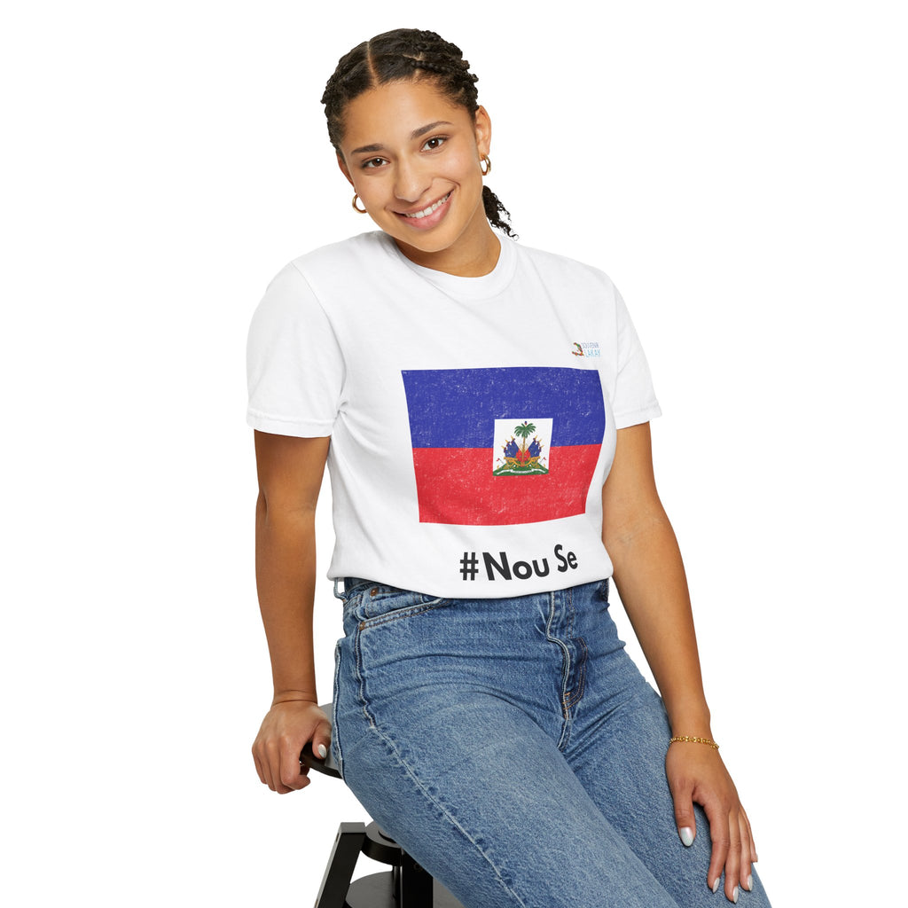 Haiti Flag T-Shirt — “#Nou Se Ayiti” / #WeAreHaiti Solidarity Tee