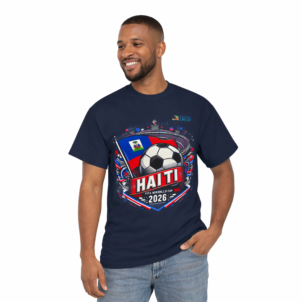 Haiti 2026 Soccer Fan Tee — Flag & Football Supporter Shirt